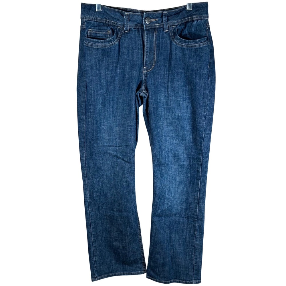 Riders by Lee Womens 12P Dark Wash Straight Leg Stretch Denim Jeans